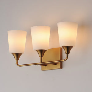 Maxim - 12883SWNAB - Three Light Bath Vanity - Hudson - Natural Aged Brass