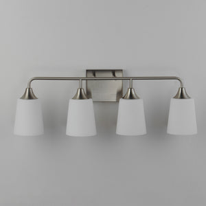 Maxim - 12884SWSN - Four Light Bath Vanity - Hudson - Satin Nickel