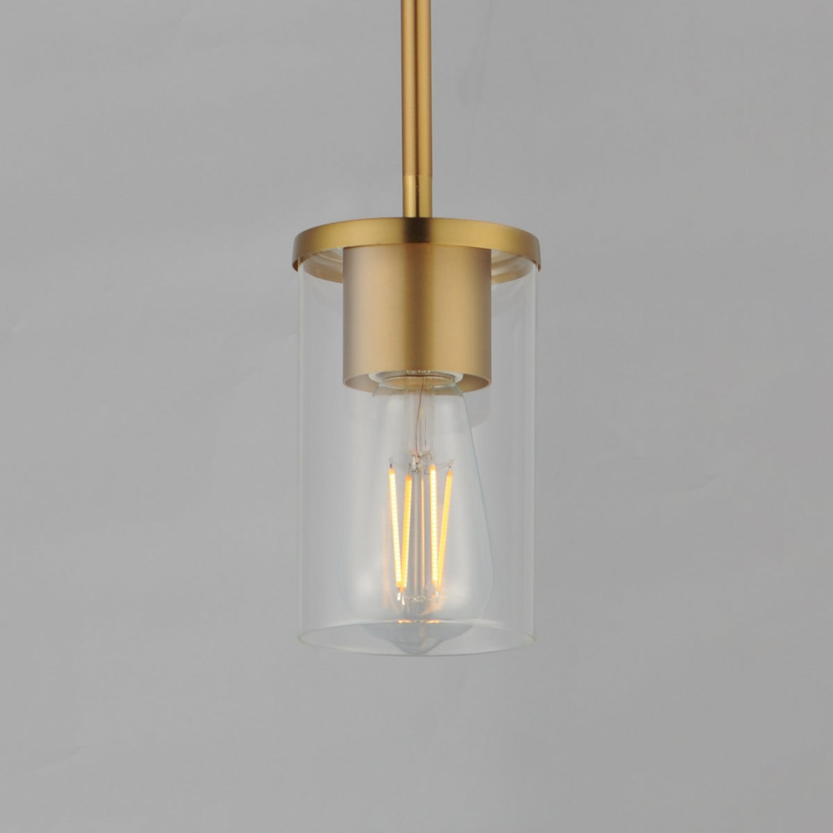 Maxim - 90281CLSBR - One Light Pendant - Lateral - Satin Brass
