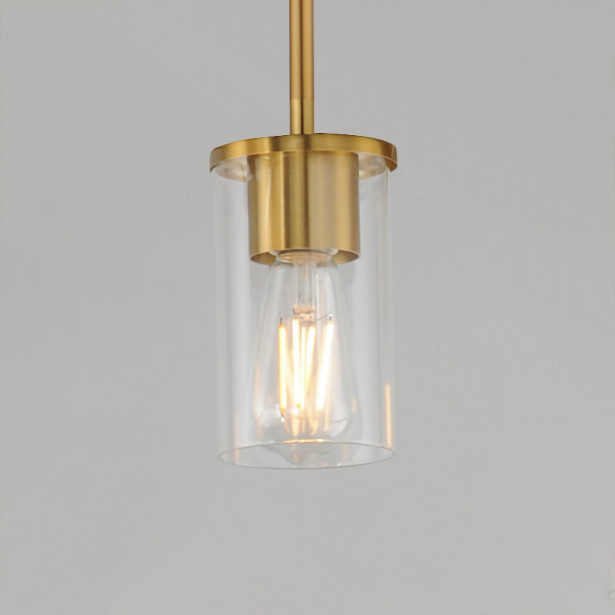 Maxim - 90281CLSBR - One Light Pendant - Lateral - Satin Brass