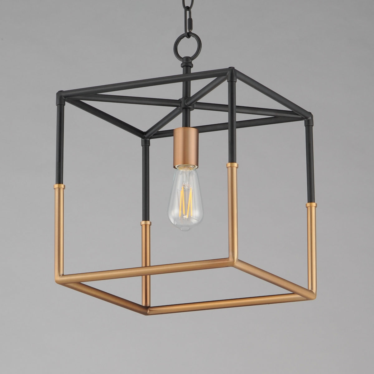Maxim - 28621BKWBR - One Light Pendant - SoHo - Black/Weathered Brass