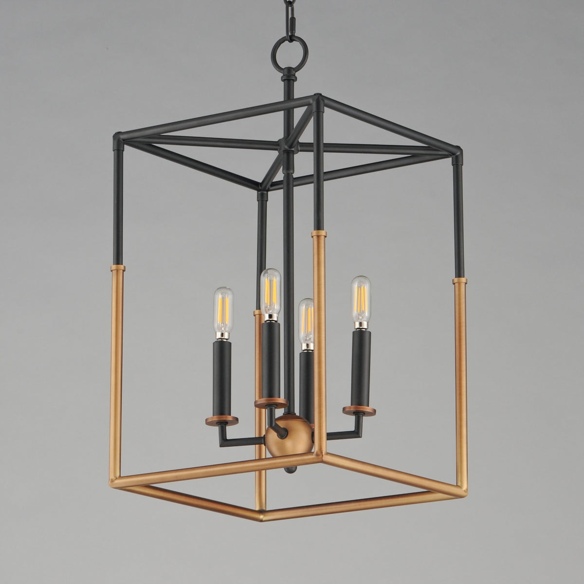 Maxim - 28624BKWBR - Four Light Pendant - SoHo - Black/Weathered Brass