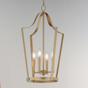 Maxim - 10424NAB - Four Light Pendant - Arden - Natural Aged Brass