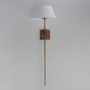 Maxim - 18410OFWBR - One Light Wall Sconce - Dunbridge - Weathered Brass