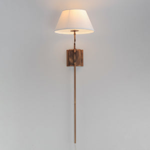 Maxim - 18410OFWBR - One Light Wall Sconce - Dunbridge - Weathered Brass