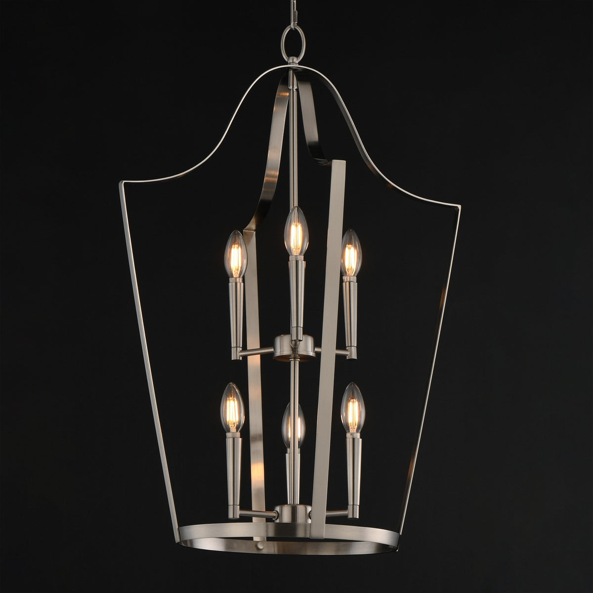 Maxim - 10426SN - Six Light Pendant - Arden - Satin Nickel