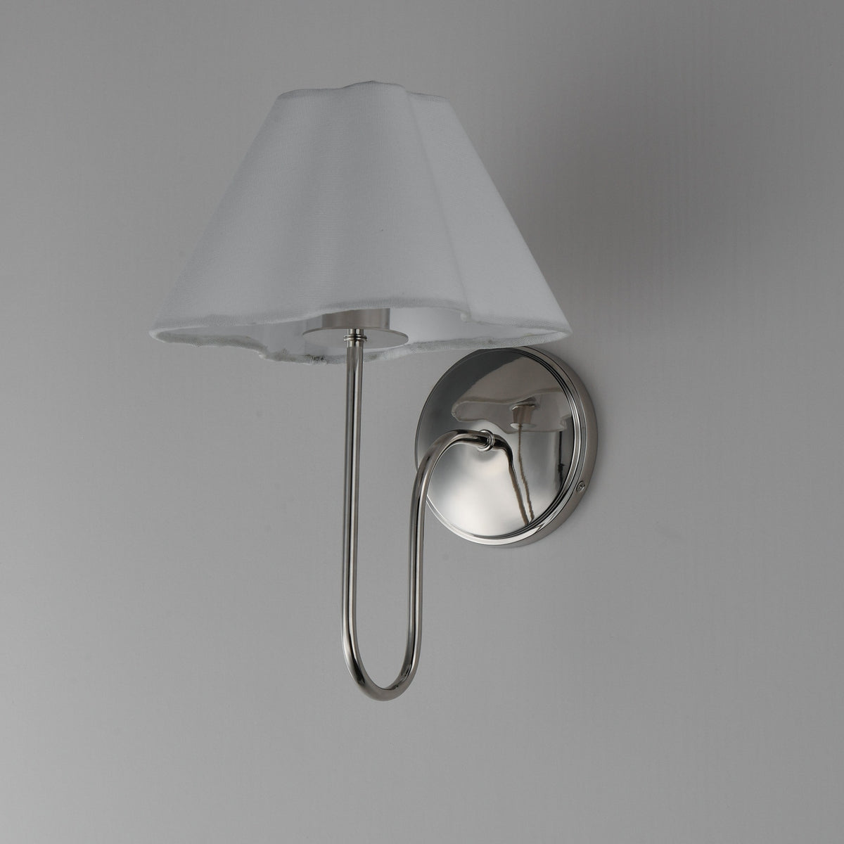 Maxim - 18100WTPN - One Light Wall Sconce - Saxon - Polished Nickel