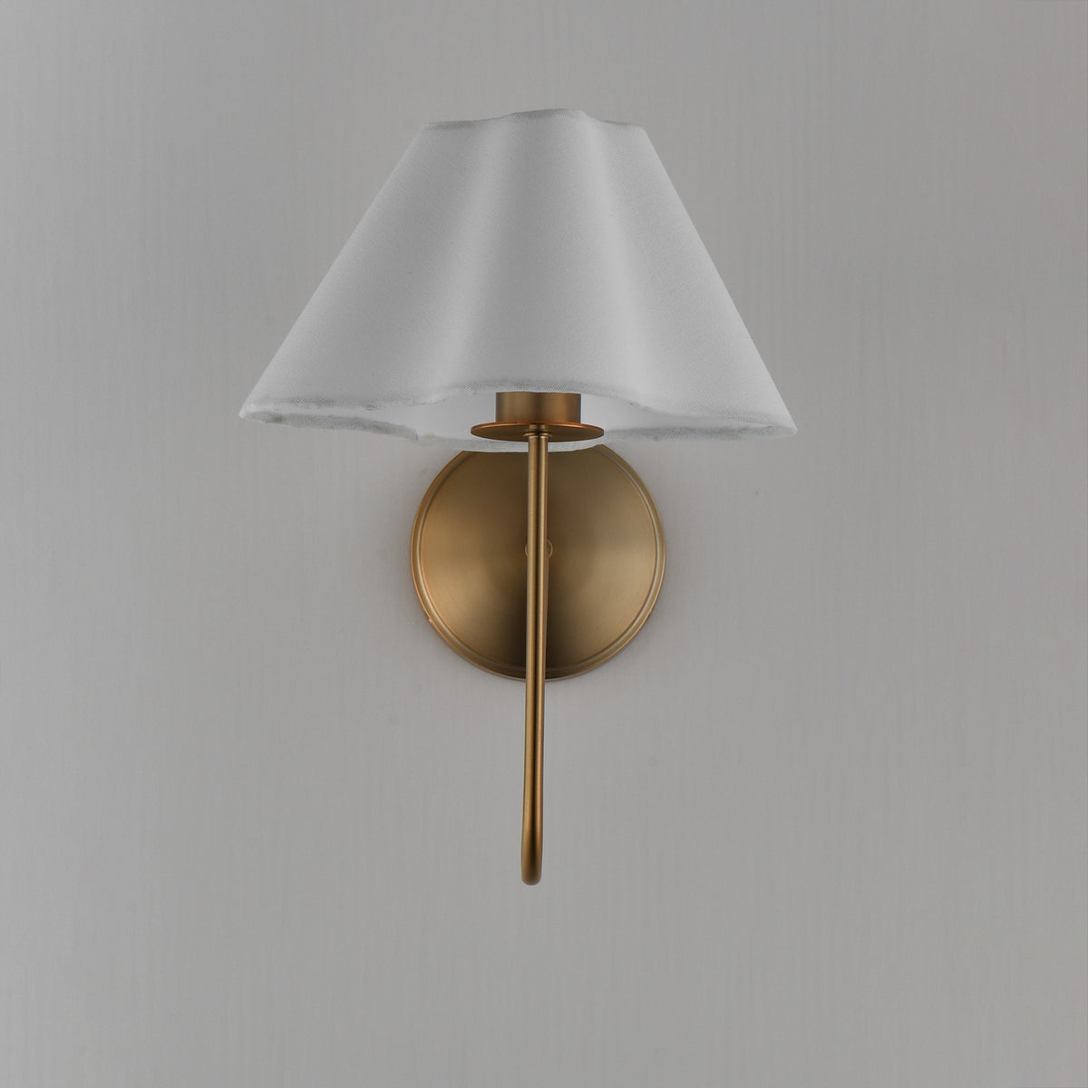 Maxim - 18100WTNAB - One Light Wall Sconce - Saxon - Natural Aged Brass