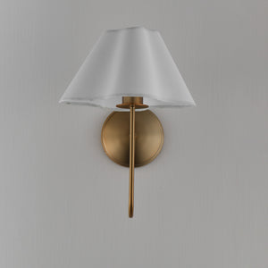 Maxim - 18100WTNAB - One Light Wall Sconce - Saxon - Natural Aged Brass