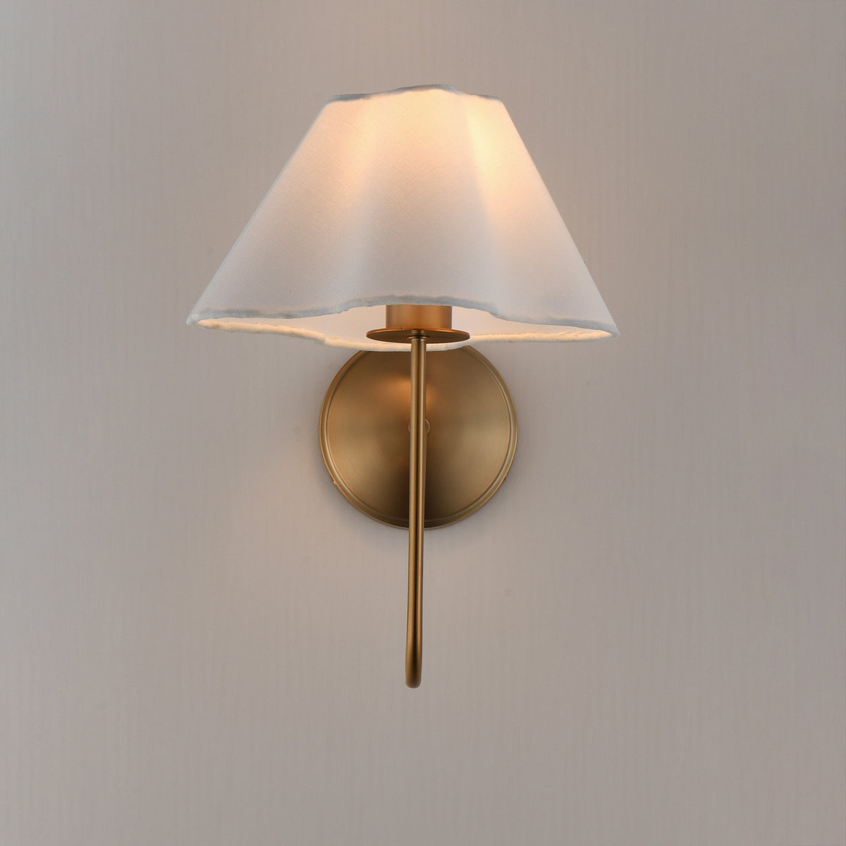 Maxim - 18100WTNAB - One Light Wall Sconce - Saxon - Natural Aged Brass
