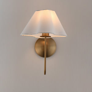 Maxim - 18100WTNAB - One Light Wall Sconce - Saxon - Natural Aged Brass