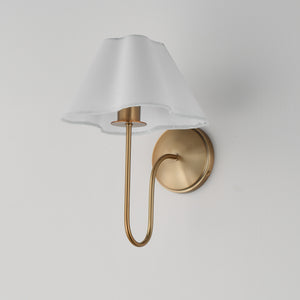Maxim - 18100WTNAB - One Light Wall Sconce - Saxon - Natural Aged Brass