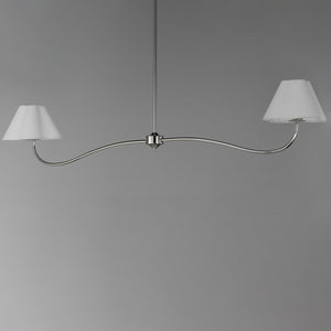 Maxim - 18102WTPN - Two Light Pendant - Saxon - Polished Nickel