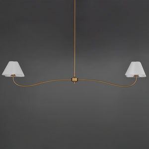 Maxim - 18102WTNAB - Two Light Pendant - Saxon - Natural Aged Brass