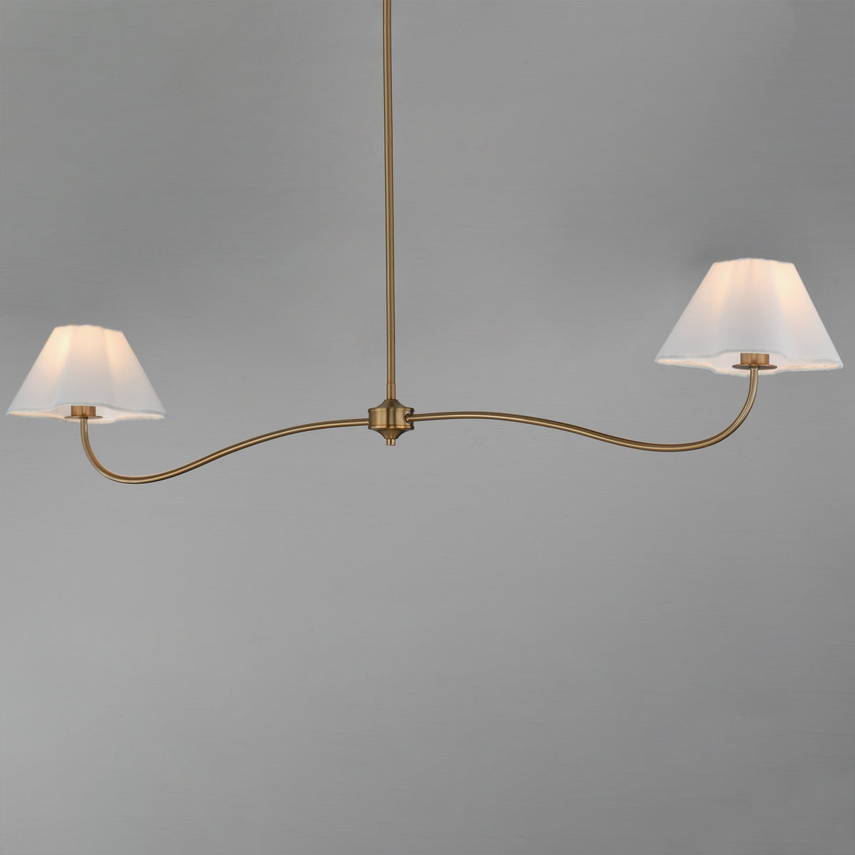 Maxim - 18102WTNAB - Two Light Pendant - Saxon - Natural Aged Brass