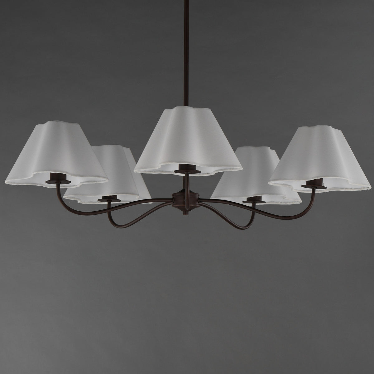 Maxim - 18105WTOI - Five Light Chandelier - Saxon - Oil Rubbed Bronze