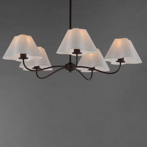 Maxim - 18105WTOI - Five Light Chandelier - Saxon - Oil Rubbed Bronze