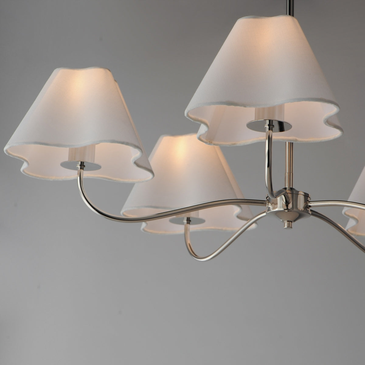 Maxim - 18105WTPN - Five Light Chandelier - Saxon - Polished Nickel