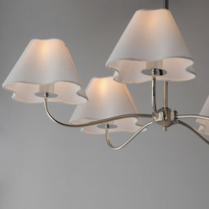 Maxim - 18105WTPN - Five Light Chandelier - Saxon - Polished Nickel