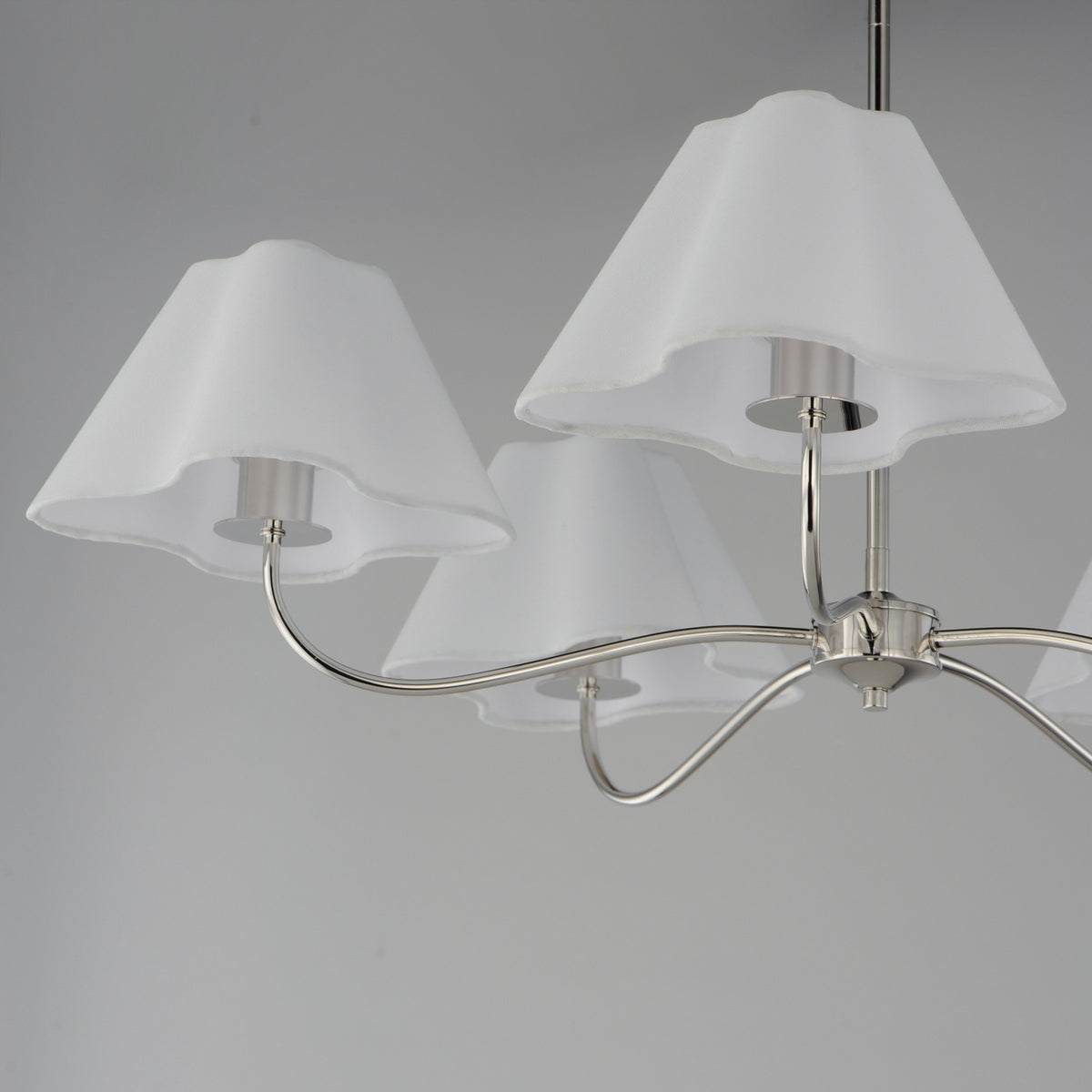 Maxim - 18105WTPN - Five Light Chandelier - Saxon - Polished Nickel