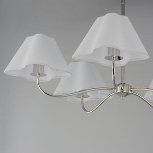 Maxim - 18105WTPN - Five Light Chandelier - Saxon - Polished Nickel