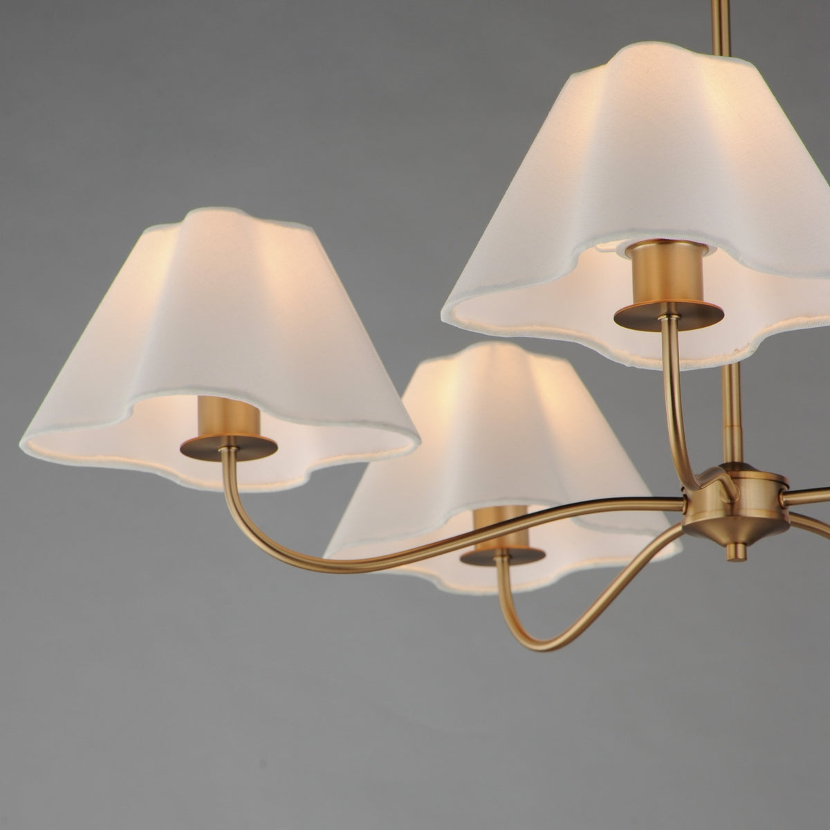 Maxim - 18105WTNAB - Five Light Chandelier - Saxon - Natural Aged Brass