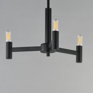 Maxim - 21363BK - Three Light Chandelier - Emana - Black