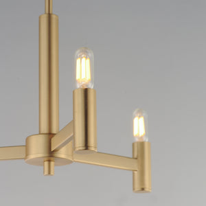 Maxim - 21363NAB - Three Light Chandelier - Emana - Natural Aged Brass