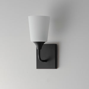 Maxim - 12881SWBK - One Light Wall Sconce - Hudson - Black