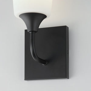 Maxim - 12881SWBK - One Light Wall Sconce - Hudson - Black