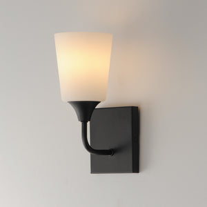 Maxim - 12881SWBK - One Light Wall Sconce - Hudson - Black