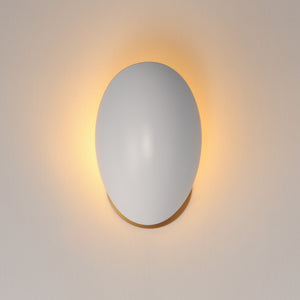 Maxim - 10821WTNAB - One Light Wall Sconce - Maris - White/Natural Aged Brass