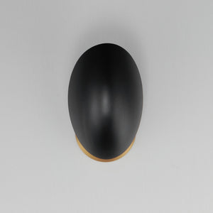 Maxim - 10821BKNAB - One Light Wall Sconce - Maris - Black / Natural Aged Brass