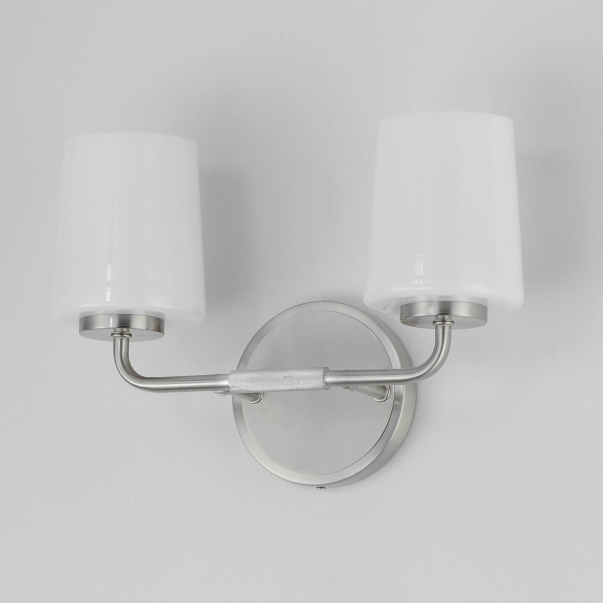 Maxim - 12692WTSN - Two Light Bath Vanity - Durham - Satin Nickel