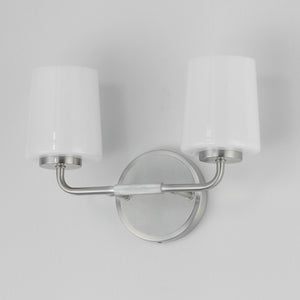Maxim - 12692WTSN - Two Light Bath Vanity - Durham - Satin Nickel