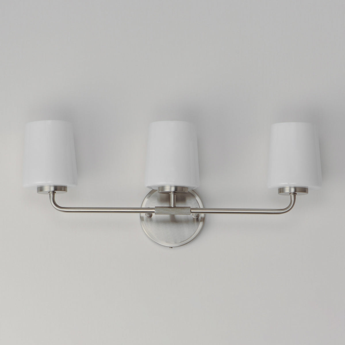 Maxim - 12693WTSN - Three Light Bath Vanity - Durham - Satin Nickel