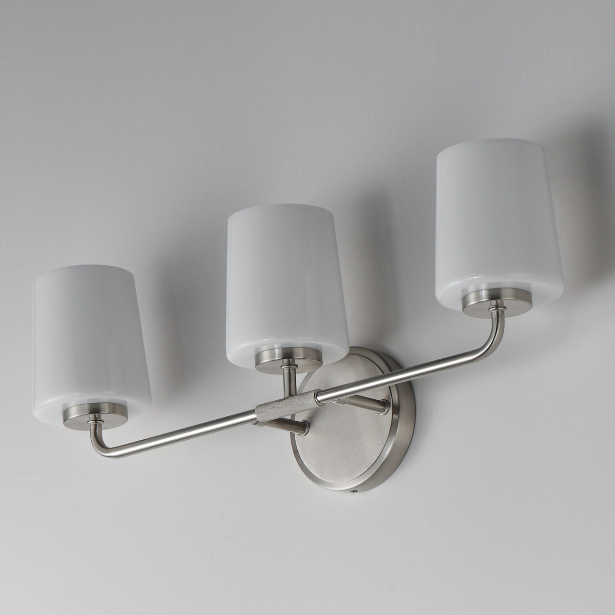 Maxim - 12693WTSN - Three Light Bath Vanity - Durham - Satin Nickel