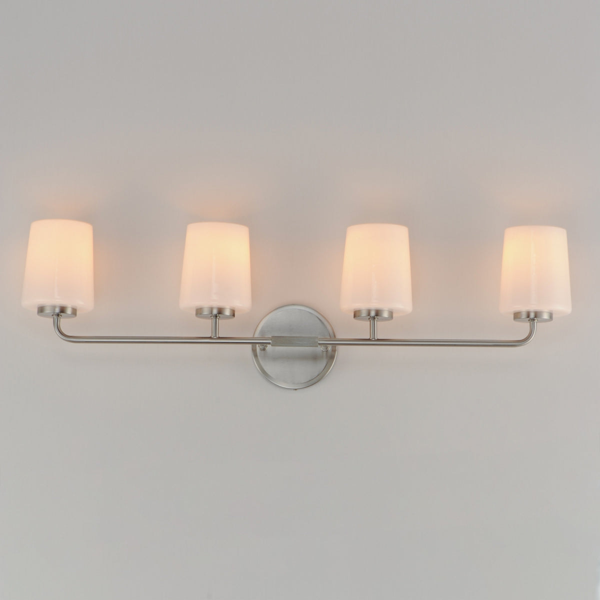Maxim - 12694WTSN - Four Light Bath Vanity - Durham - Satin Nickel