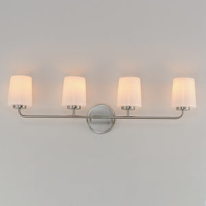 Maxim - 12694WTSN - Four Light Bath Vanity - Durham - Satin Nickel