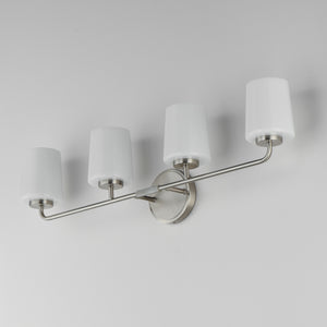 Maxim - 12694WTSN - Four Light Bath Vanity - Durham - Satin Nickel