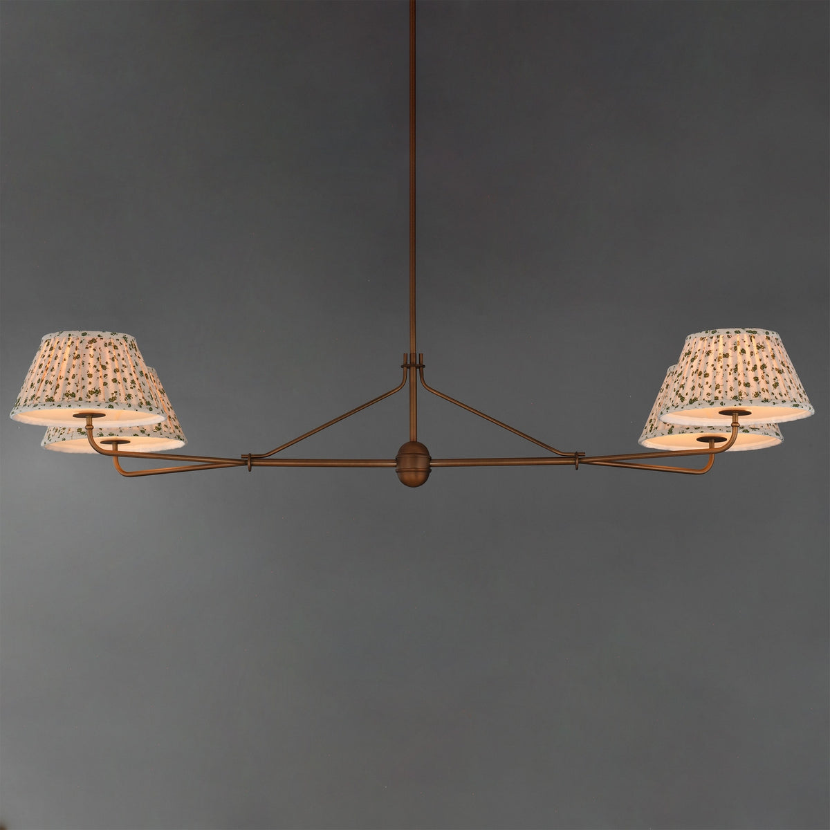 Maxim - 18414OWWBR - Four Light Chandelier - Dunbridge - Weathered Brass
