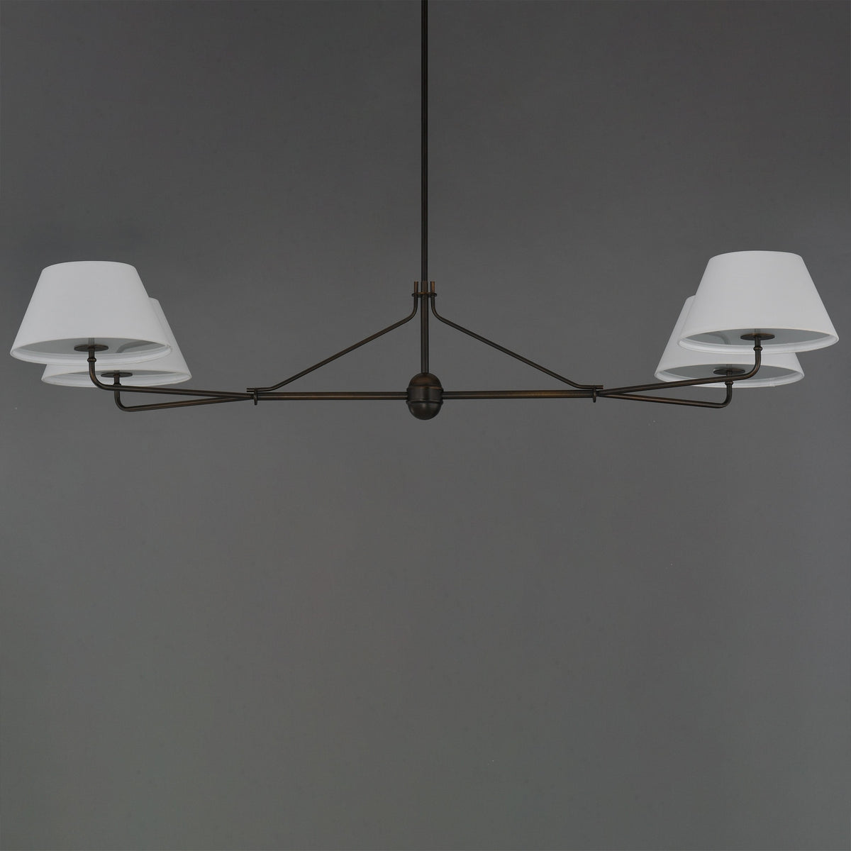 Maxim - 18414OFANB - Four Light Chandelier - Dunbridge - Antique Bronze