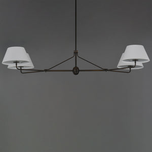 Maxim - 18414OFANB - Four Light Chandelier - Dunbridge - Antique Bronze
