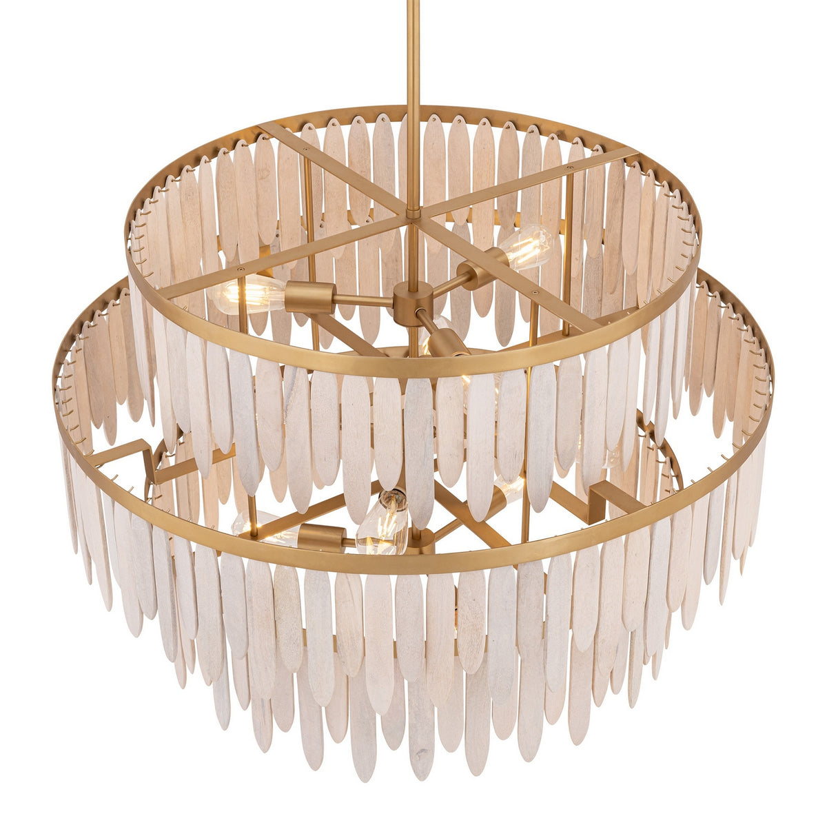 Maxim - 22514WWTNAB - Ten Light Chandelier - Marimba - Weathered White