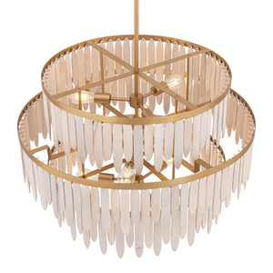 Maxim - 22514WWTNAB - Ten Light Chandelier - Marimba - Weathered White