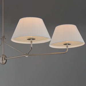 Maxim - 18414OFPN - Four Light Chandelier - Dunbridge - Polished Nickel