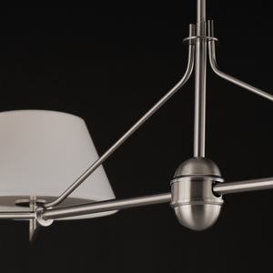 Maxim - 18414OFPN - Four Light Chandelier - Dunbridge - Polished Nickel