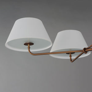 Maxim - 18414OFWBR - Four Light Chandelier - Dunbridge - Weathered Brass