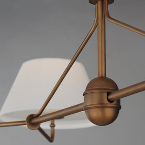 Maxim - 18414OFWBR - Four Light Chandelier - Dunbridge - Weathered Brass