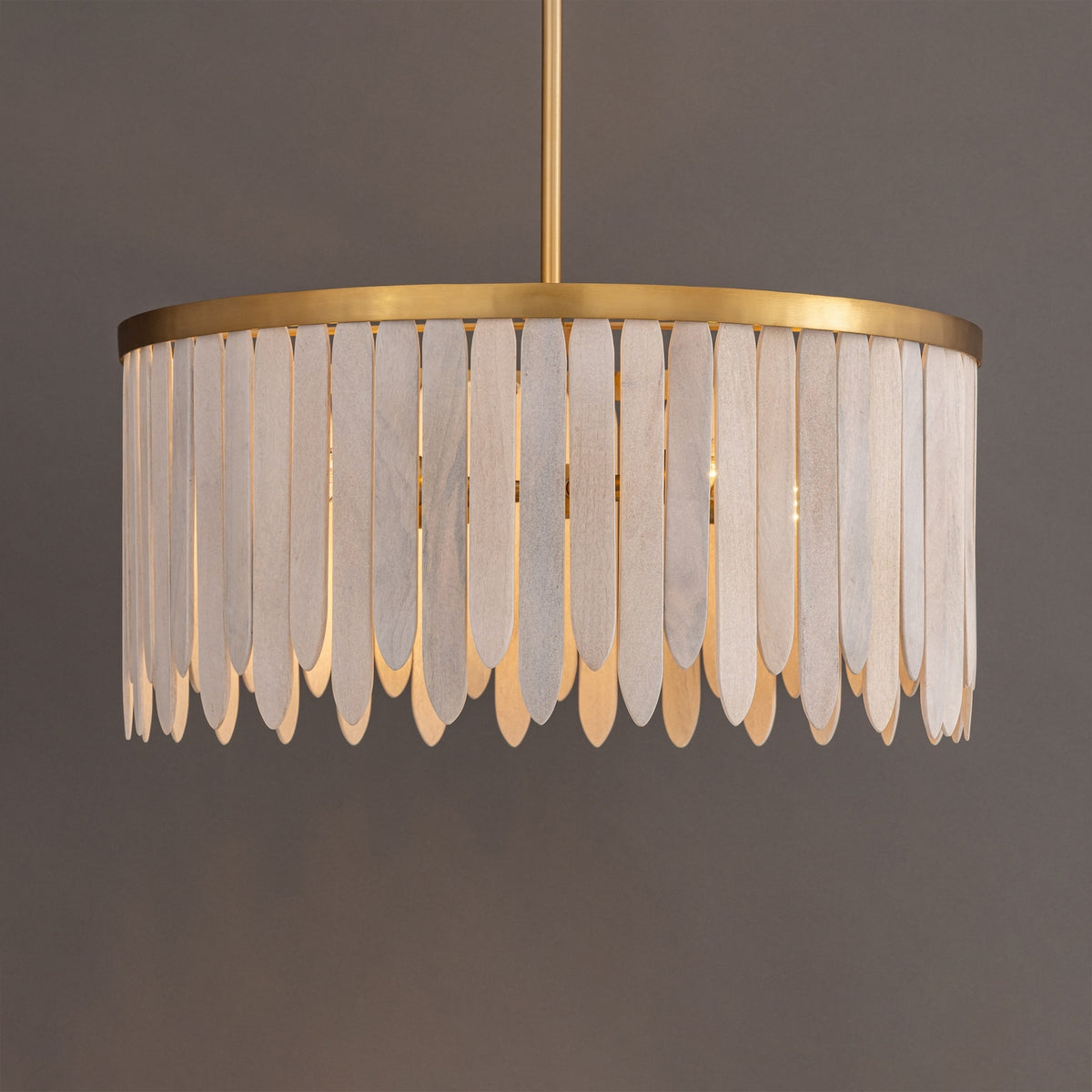 Maxim - 22512WWTNAB - Four Light Pendant - Marimba - Weathered White